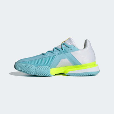 Adidas Mens SoleMatch Bounce Tennis Shoes - Hazy Blue - main image