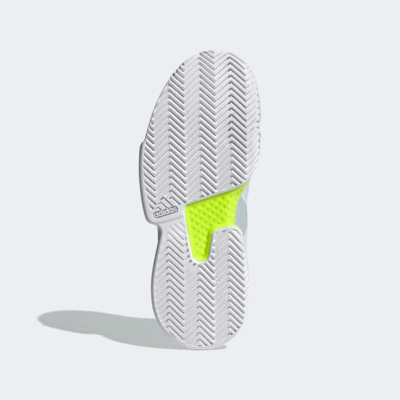Adidas Womens SoleMatch Bounce Tennis Shoes - White/Solar Yellow - main image