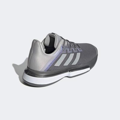 Adidas Womens SoleMatch Bounce Tennis Shoes - Silver Metallic - main image