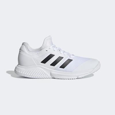 Adidas Womens Court Team Bounce Indoor Court Shoes -  White/Black - main image