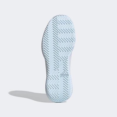 Adidas Womens Defiant Generation Tennis Shoes - Cloud White/Sky Tint - main image