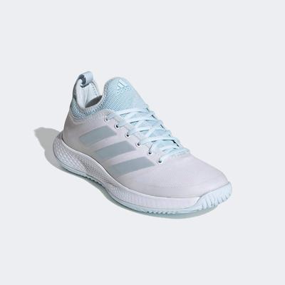Adidas Womens Defiant Generation Tennis Shoes - Cloud White/Sky Tint - main image