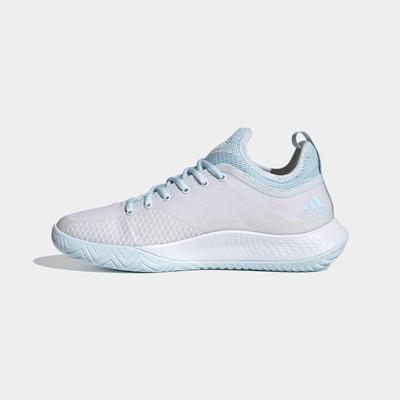 Adidas Womens Defiant Generation Tennis Shoes - Cloud White/Sky Tint - main image