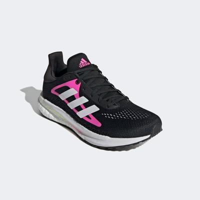 Adidas Womens Solar Glide 3 Running Shoes - Core Black/Screaming Pink - main image