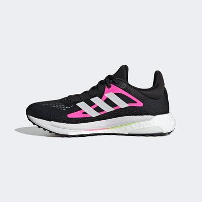 Adidas Womens Solar Glide 3 Running Shoes - Core Black/Screaming Pink - main image