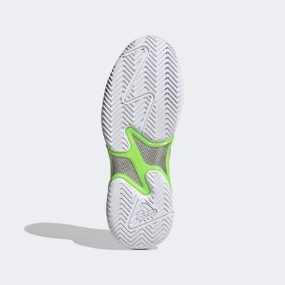Adidas Mens Barricade Tennis Shoes - White/Green/Blue - main image