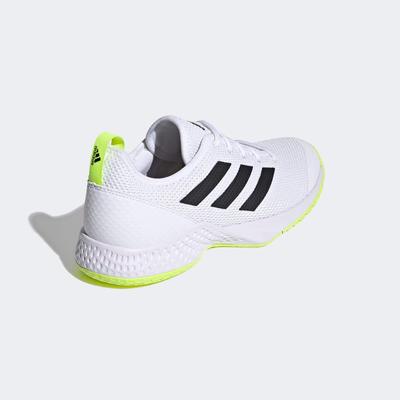 Adidas Mens Court Control Tennis Shoes - Cloud White/Yellow - main image