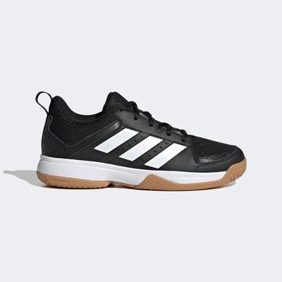 Adidas Kids Ligra 7 Indoor Court Shoes - Black/White - main image