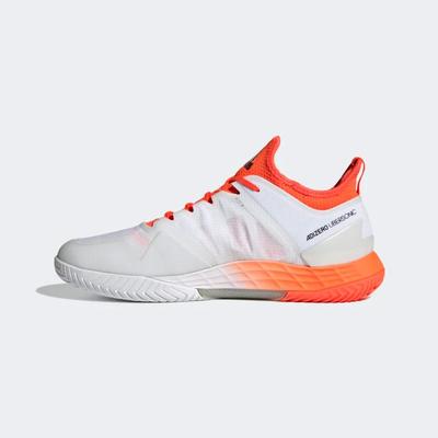 Adidas Mens Adizero Ubersonic 4 Tennis Shoes - Cloud White/Solar Red - main image