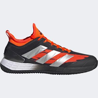 Adidas Mens Adizero Ubersonic 4 Clay Tennis Shoes - Black/Red - main image