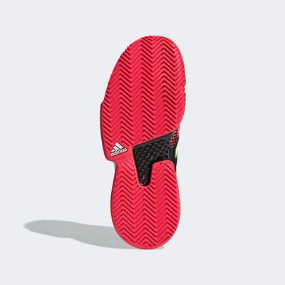 Adidas Womens SoleCourt Tennis Shoes - Black/Shock Red - main image