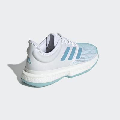 Adidas Womens SoleCourt Parley Tennis Shoes - Blue Spirit/White - main image