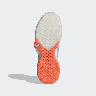 Adidas Womens Adizero Club Shoes Tennis Shoes - Glow Blue/Tech Ink/Hi-Res Coral - main image