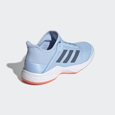 Adidas Womens Adizero Club Shoes Tennis Shoes - Glow Blue/Tech Ink/Hi-Res Coral - main image