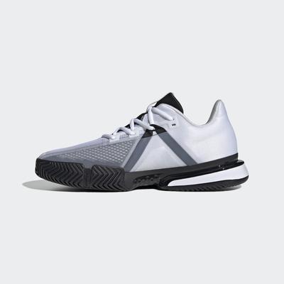 Adidas Mens SoleMatch Bounce Tennis Shoes - White/Core Black - main image