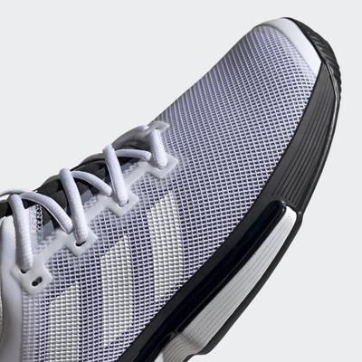 Adidas Mens SoleMatch Bounce Tennis Shoes - White/Core Black - main image