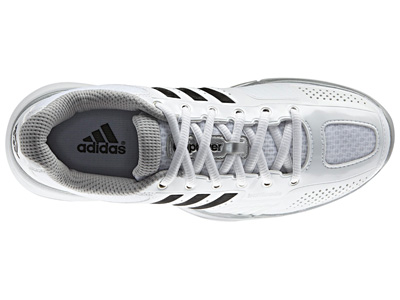 Adidas Womens adiPower Barricade 7.0 Tennis Shoes - White/Black - main image
