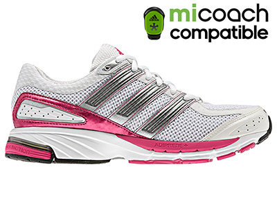 Adidas Womens Response Cushion 21 Shoes - White/Bright Pink/Neo-Iron - main image