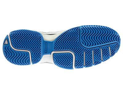 Adidas Womens adiPower Barricade 7.0 Tennis Shoes - White/Silver/Blue - main image