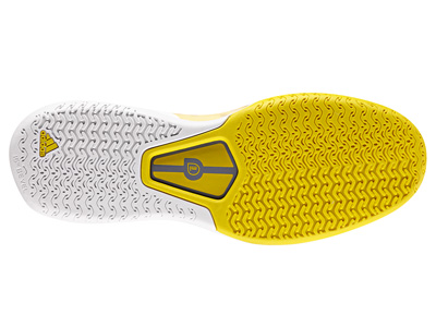 Adidas Mens ClimaCool Adizero Feather Tennis Shoes - Vivid Yellow/Black - main image