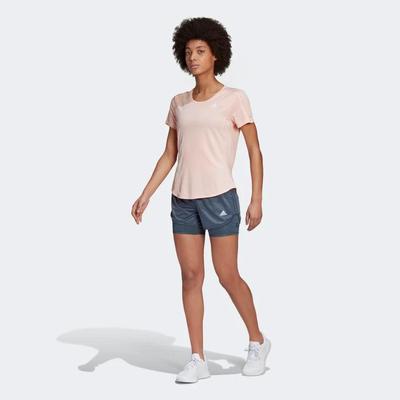 Adidas Womens Marathon 20 Two-In-One Shorts - Legacy Blue - main image
