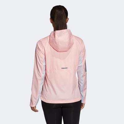 Adidas Womens Own The Run Jacket - Haze Coral - main image