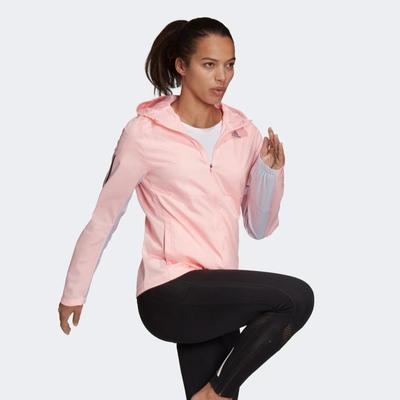 Adidas Womens Own The Run Jacket - Haze Coral - main image
