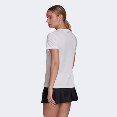 Adidas Womens Tennis Graphic Logo T-Shirt - White - main image