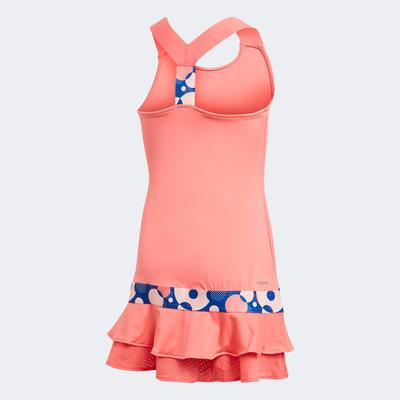 Adidas Girls Frill Dress - Semi Flash Red - main image