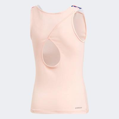 Adidas Girls Keyhole Tank - Haze Coral - main image