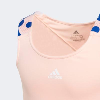 Adidas Girls Keyhole Tank - Haze Coral - main image