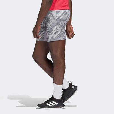 Adidas Mens Printed Shorts - Glory Grey - main image