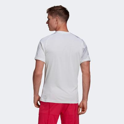Adidas Mens Freelift Print Tee - White - main image