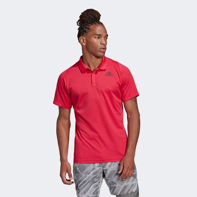 Adidas Mens Freelift Tennis Polo - Power Pink - main image