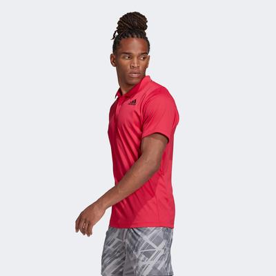 Adidas Mens Freelift Tennis Polo - Power Pink - main image