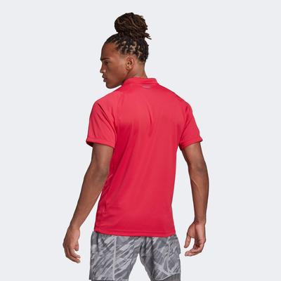 Adidas Mens Freelift Tennis Polo - Power Pink - main image