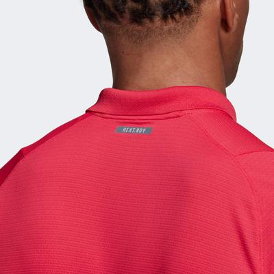 Adidas Mens Freelift Tennis Polo - Power Pink - main image