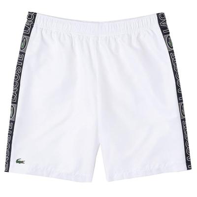 Lacoste Mens Bands Tennis Shorts - White - main image