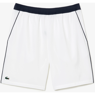 Lacoste Mens Recycled Fabric Stretch Tennis Shorts - White/Navy - main image