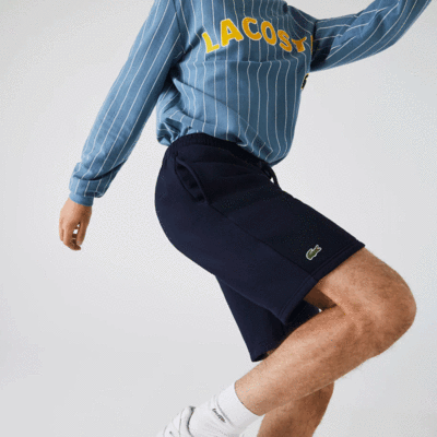 Lacoste Mens Fleece Tennis Shorts - Navy Blue - main image