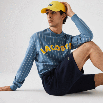 Lacoste Mens Fleece Tennis Shorts - Navy Blue - main image