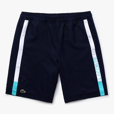 Lacoste Mens Striped Short - Navy/White/Turquoise - main image