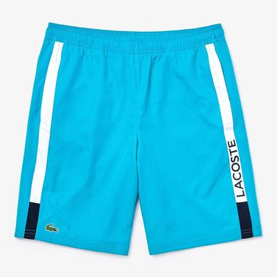 Lacoste Mens Striped Short - Turquoise/White/Navy - main image