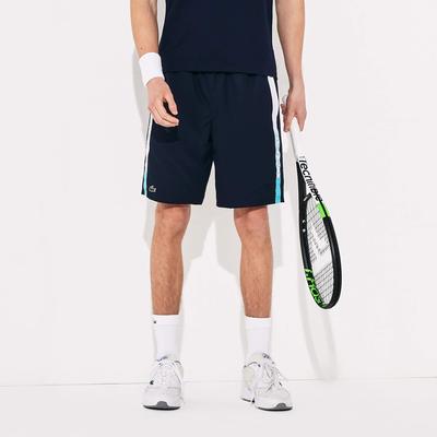 Lacoste Mens Striped Short - Navy/White/Turquoise - main image