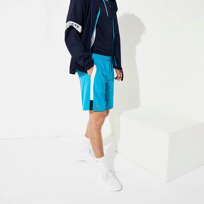 Lacoste Mens Striped Short - Turquoise/White/Navy - main image