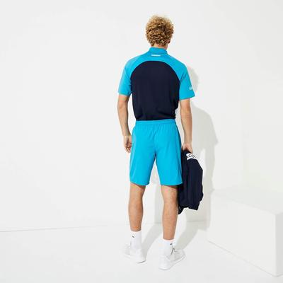Lacoste Mens Striped Short - Turquoise/White/Navy - main image