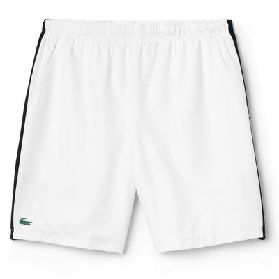 Lacoste Sport Mens Mesh Panel Tennis Shorts - White