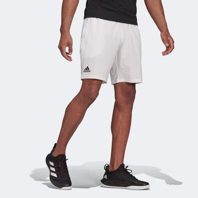 Adidas Mens Club Stretch-Woven Shorts - White - main image