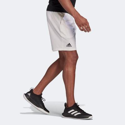 Adidas Mens Club Stretch-Woven Shorts - White - main image