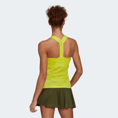 Adidas Womens Primeblue Y-Tank Top - Acid Yellow - main image